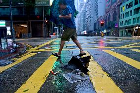 Typhoon Wipha Hits Hong Kong - China