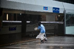 Typhoon Wipha Hits Hong Kong - China