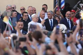 Pope Leo XIV Arrives in Albano - Italy
