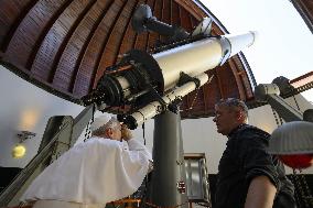 Pope Leo XIV Visits Vatican’s Astronomical Observatory - Ital