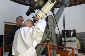 Pope Leo XIV Visits Vatican’s Astronomical Observatory - Ital