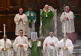 Pope Leo XIV Leads Holy Mass at the Cathedral of Albano - Italy