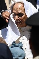 Pope Leo XIV Leads The Angelus Prayer - Castel Gandolfo