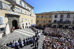 Pope Leo XIV Leads The Angelus Prayer - Castel Gandolfo