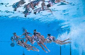 World Aquatics Championships - Team Free Final Of Artistic Swimming - Singapore
