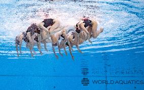World Aquatics Championships - Team Free Final Of Artistic Swimming - Singapore