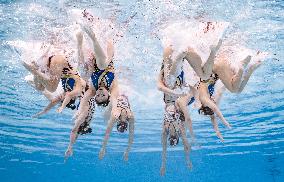 World Aquatics Championships - Team Free Final Of Artistic Swimming - Singapore