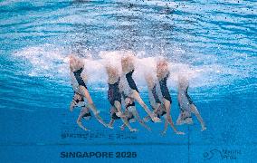 World Aquatics Championships - Team Free Final Of Artistic Swimming - Singapore