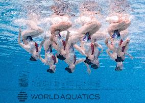 World Aquatics Championships - Team Free Final Of Artistic Swimming - Singapore