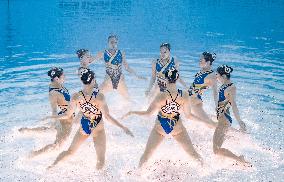 World Aquatics Championships - Team Free Final Of Artistic Swimming - Singapore