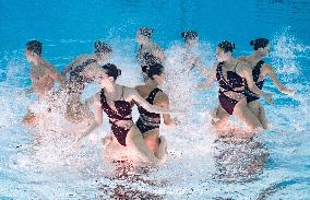 World Aquatics Championships - Team Free Final Of Artistic Swimming - Singapore
