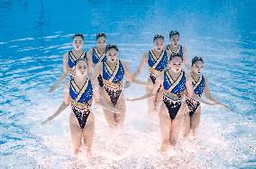 World Aquatics Championships - Team Free Final Of Artistic Swimming - Singapore