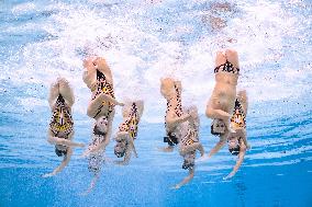 World Aquatics Championships - Team Free Final Of Artistic Swimming - Singapore
