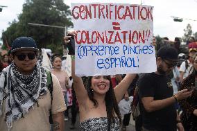 Second Demonstration Against Gentrification - Mexico City