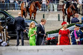 Belgian Royal Family Attends National Day Te Deum Mass - Brussels