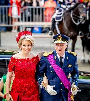 Belgian Royal Family Attends National Day Te Deum Mass - Brussels