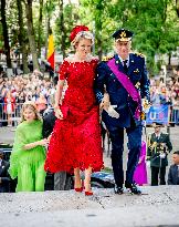 Belgian Royal Family Attends National Day Te Deum Mass - Brussels