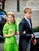 Belgian Royal Family Attends National Day Te Deum Mass - Brussels