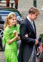 Belgian Royal Family Attends National Day Te Deum Mass - Brussels