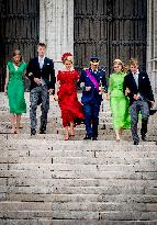 Belgian Royal Family Attends National Day Te Deum Mass - Brussels