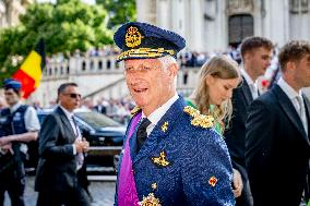 Belgian Royal Family Attends National Day Te Deum Mass - Brussels