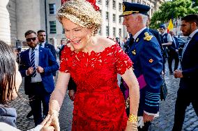 Belgian Royal Family Attends National Day Te Deum Mass - Brussels