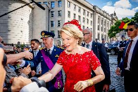 Belgian Royal Family Attends National Day Te Deum Mass - Brussels
