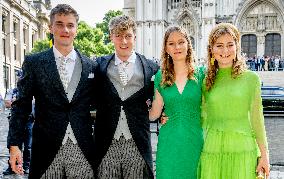 Belgian Royal Family Attends National Day Te Deum Mass - Brussels