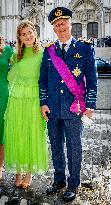 Belgian Royal Family Attends National Day Te Deum Mass - Brussels