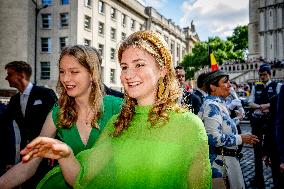 Belgian Royal Family Attends National Day Te Deum Mass - Brussels