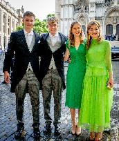 Belgian Royal Family Attends National Day Te Deum Mass - Brussels