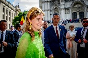 Belgian Royal Family Attends National Day Te Deum Mass - Brussels