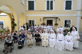 Pope Leo XIV Visits A Home For The Elderly In Castel Gandolfo - Italy