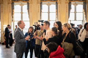 Rachida Dati At Signing Ceremony To Create Notre Dame Cathedral Digital Twin - Paris