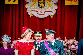Belgian Royals Attend National Day Parade in Brussels - Belgium