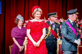 Belgian Royals Attend National Day Parade in Brussels - Belgium