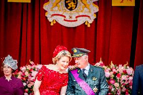 Belgian Royals Attend National Day Parade in Brussels - Belgium