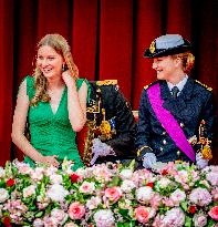 Belgian Royals Attend National Day Parade in Brussels - Belgium