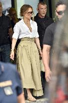 Jennifer Lopez Arrives In Pisa - Italy