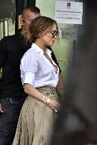 Jennifer Lopez Arrives In Pisa - Italy