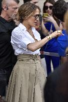 Jennifer Lopez Arrives In Pisa - Italy