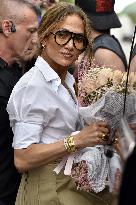 Jennifer Lopez Arrives In Pisa - Italy