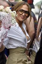 Jennifer Lopez Arrives In Pisa - Italy