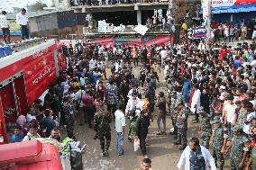 Air Force Training Jet Crash On School Campus - Dhaka