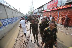 Air Force Training Jet Crash On School Campus - Dhaka