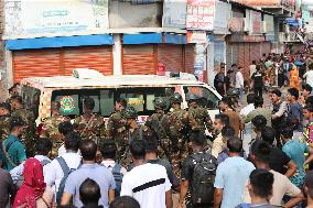 Air Force Training Jet Crash On School Campus - Dhaka