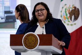 President Claudia Sheinbaum Holds Briefing - Mexico