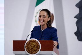 President Claudia Sheinbaum Holds Briefing - Mexico