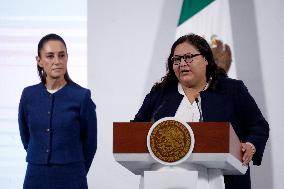 President Claudia Sheinbaum Holds Briefing - Mexico