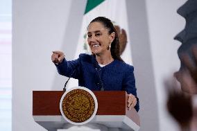 President Claudia Sheinbaum Holds Briefing - Mexico
